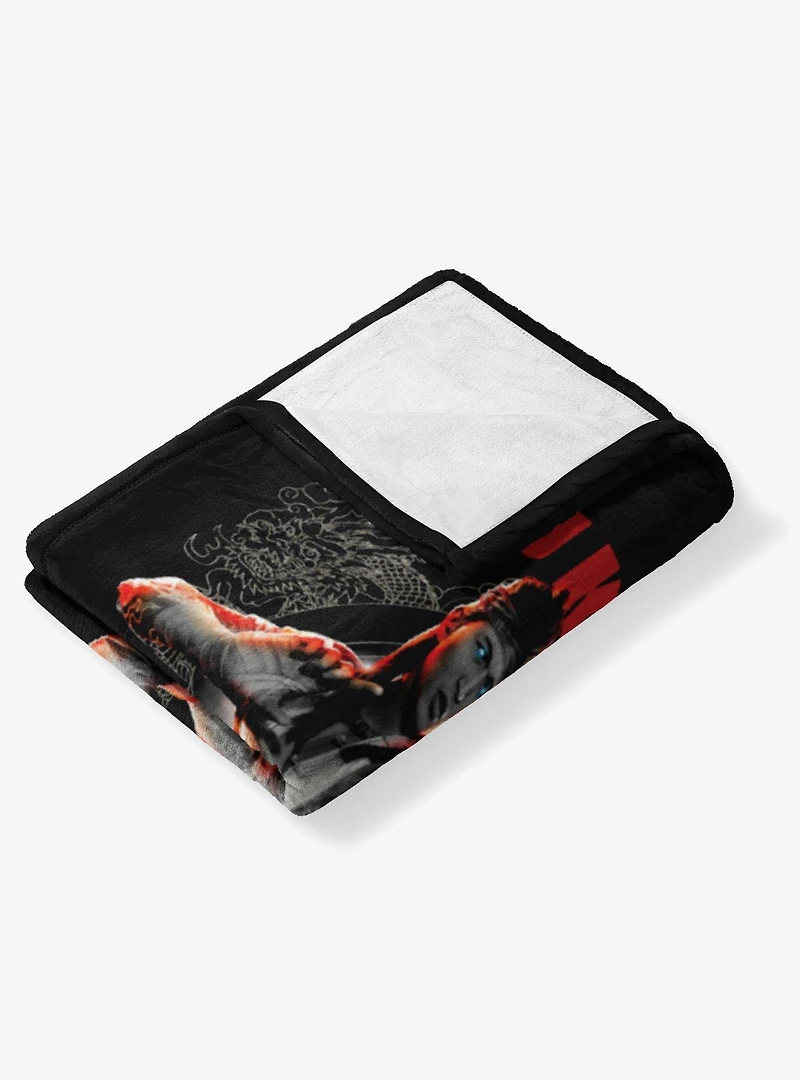 Mortal Kombat Liu Kang For the Shaolin Silk Touch Throw Blanket