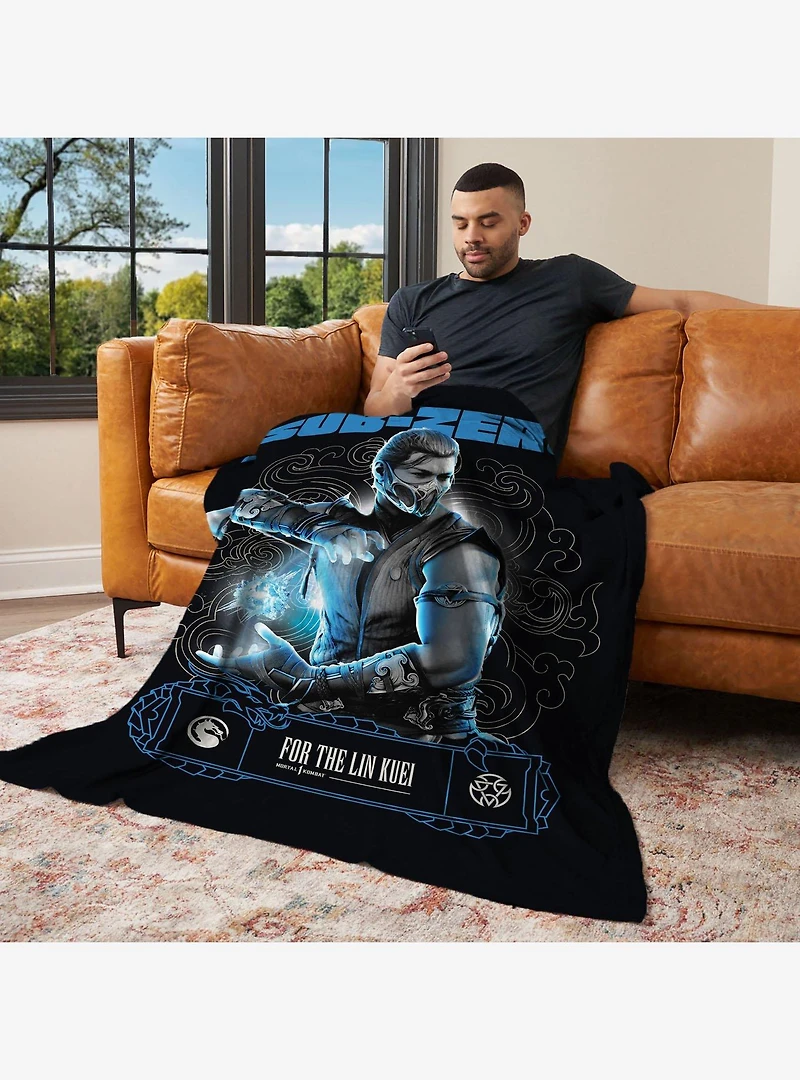 Mortal Kombat Subzero For the Lin Kuei Silk Touch Throw Blanket