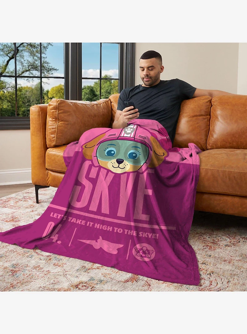 Paw Patrol High to the Skye 50x60" Silk Touch Throw Blanket