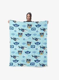 Paw Patrol Chase Rescue Pattern 50x60" Silk Touch Throw Blanket