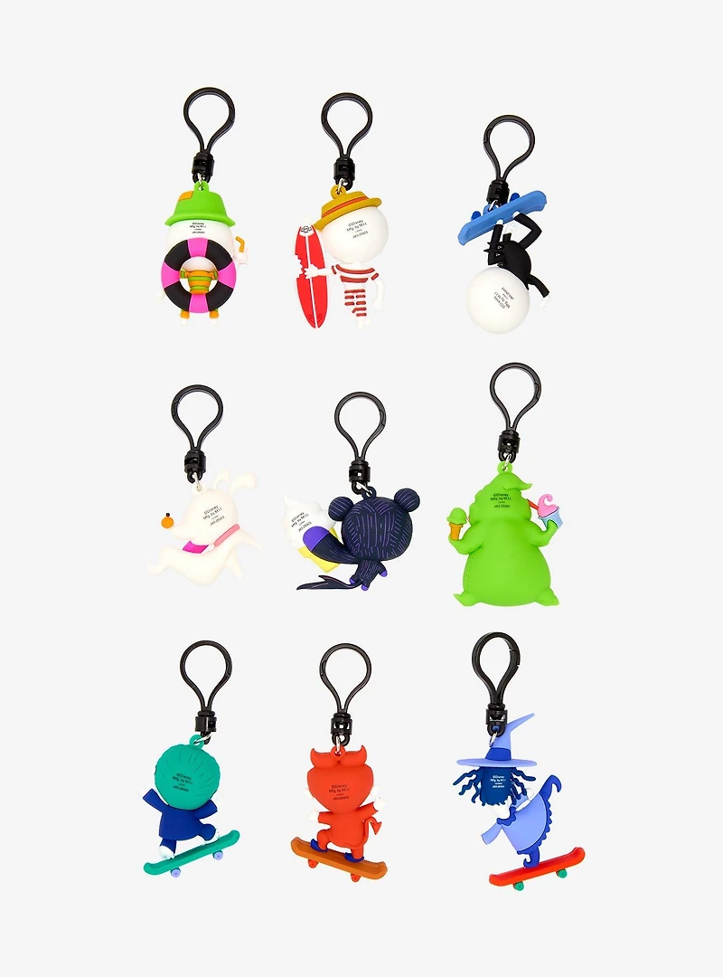 Disney The Nightmare Before Christmas Summer Series 10 Blind Bag Figural Bag Clip