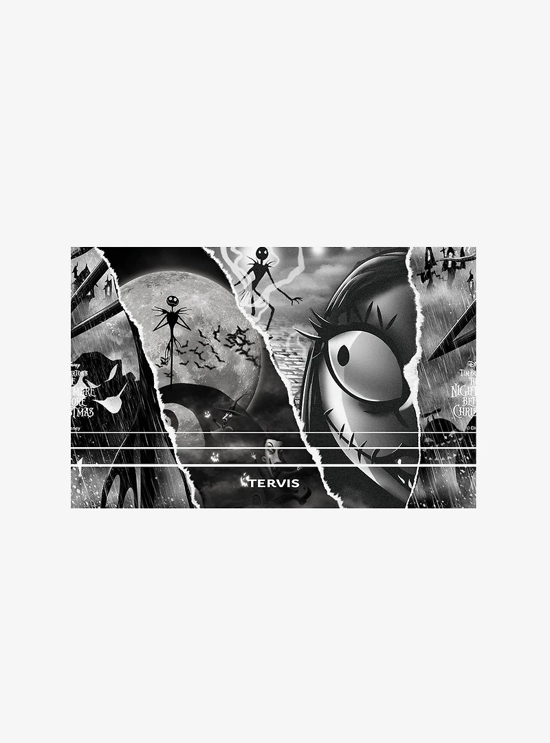 Disney Nightmare Before Christmas Torn Collage Triple Insulated Tumbler Travel Cup