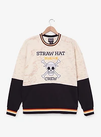 One Piece Straw Hat Crew Panel Crewneck — BoxLunch Exclusive