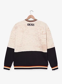 One Piece Straw Hat Crew Panel Crewneck — BoxLunch Exclusive