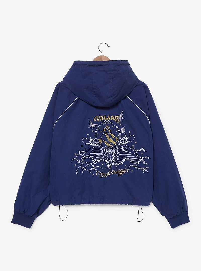 A Court of Thorns and Roses Velaris Women's Plus Cropped Windbreaker — BoxLunch Exclusive