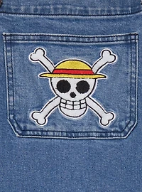 One Piece Straw Hat Crew Jolly Roger Women's Overalls - BoxLunch Exclusive