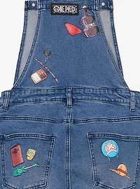 One Piece Straw Hat Crew Jolly Roger Women's Overalls - BoxLunch Exclusive
