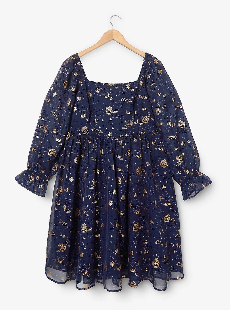 A Court of Thorns and Roses Icons Long Sleeve Plus Dress — BoxLunch Exclusive