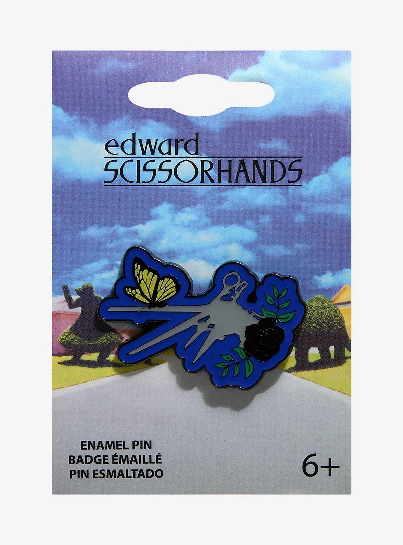 Edward Scissorhands Butterfly Enamel Pin — BoxLunch Exclusive