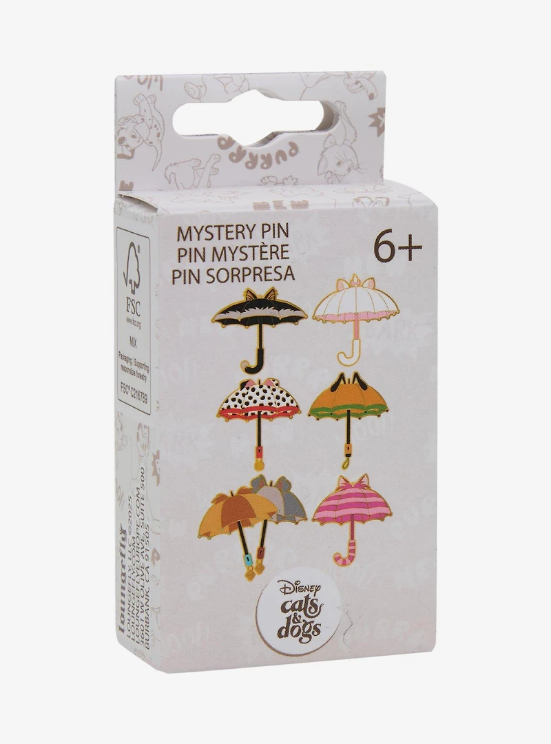 Loungefly Disney Cats & Dogs Umbrella Blind Box Enamel Pin -  BoxLunch Exclusive