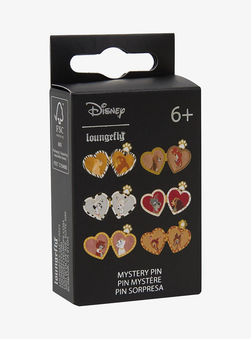 Loungefly Disney Animals Heart Locket Blind Box Enamel Pin - BoxLunch Exclusive