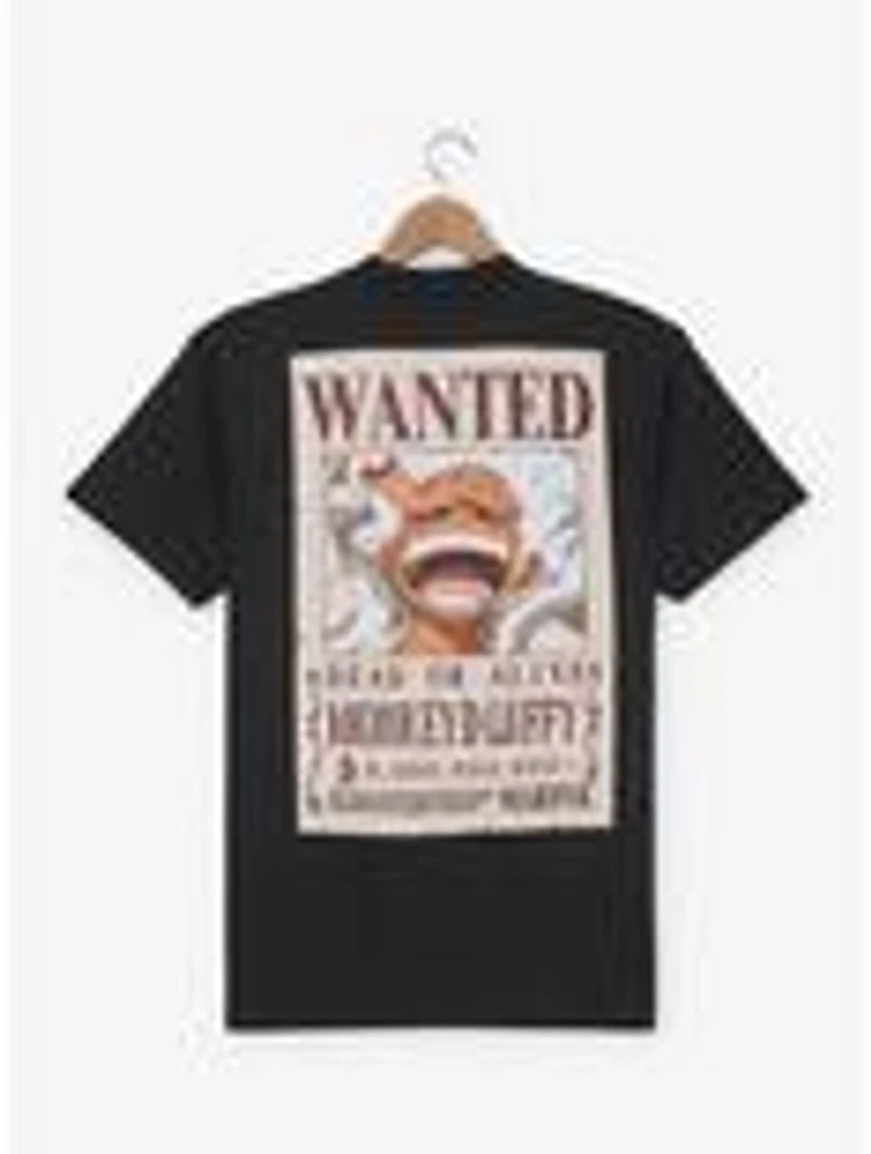 One Piece Jolly Roger Wanted Poster Graphic T-Shirt — BoxLunch Exclusive