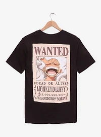 One Piece Jolly Roger Wanted Poster Graphic T-Shirt — BoxLunch Exclusive