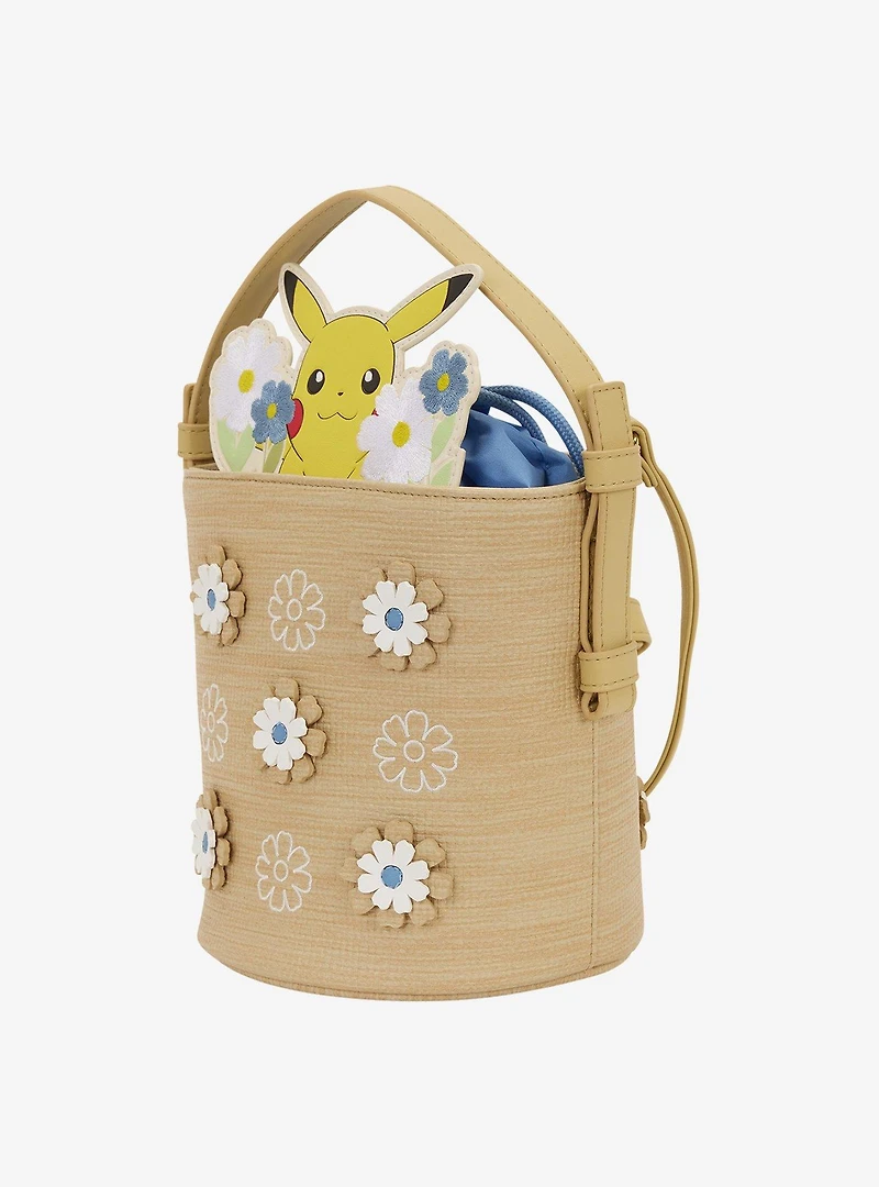 Loungefly Pokémon Pikachu Flower Basket Crossbody Bag
