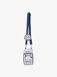 Loungefly Sanrio Pochacco Gingham Crossbody Sling Bag with Coin Purse