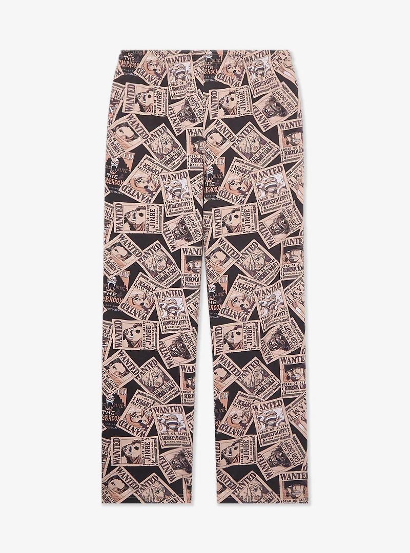 One Piece Wanted Posters Allover Print Sleep Pants - BoxLunch Exclusive