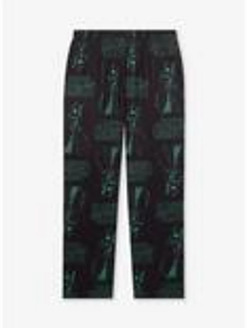 Wicked Elphaba Tonal Allover Print Plus Sleep Pants - BoxLunch Exclusive