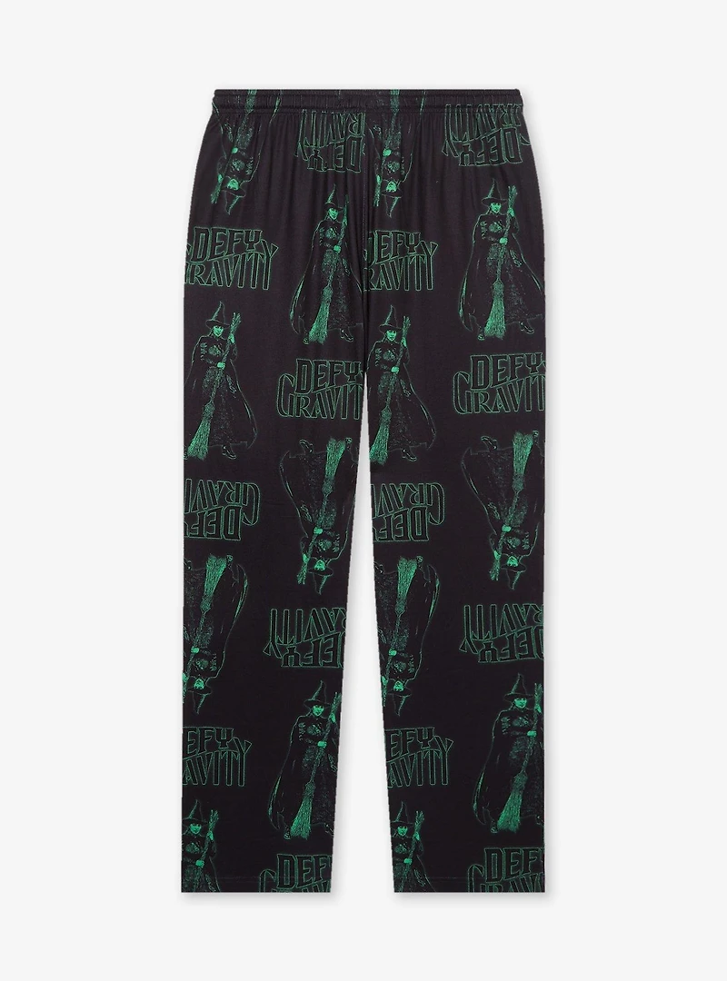Wicked Elphaba Tonal Allover Print Plus Sleep Pants - BoxLunch Exclusive