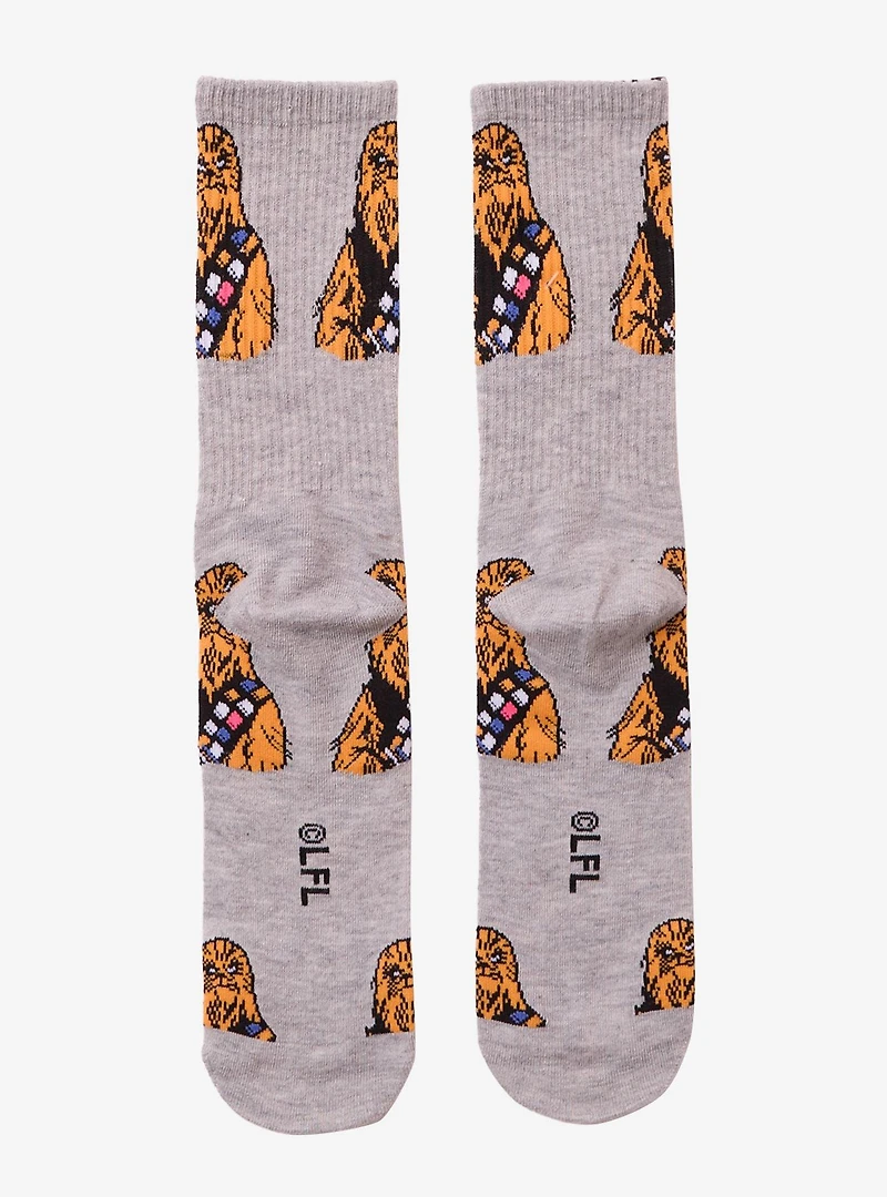 Star Wars Chewbacca Allover Print Crew Socks — BoxLunch Exclusive