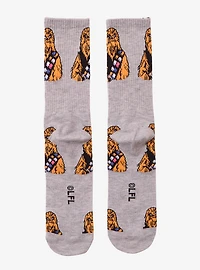 Star Wars Chewbacca Allover Print Crew Socks — BoxLunch Exclusive