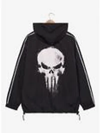 Marvel Punisher Black Windbreaker — BoxLunch Exclusive
