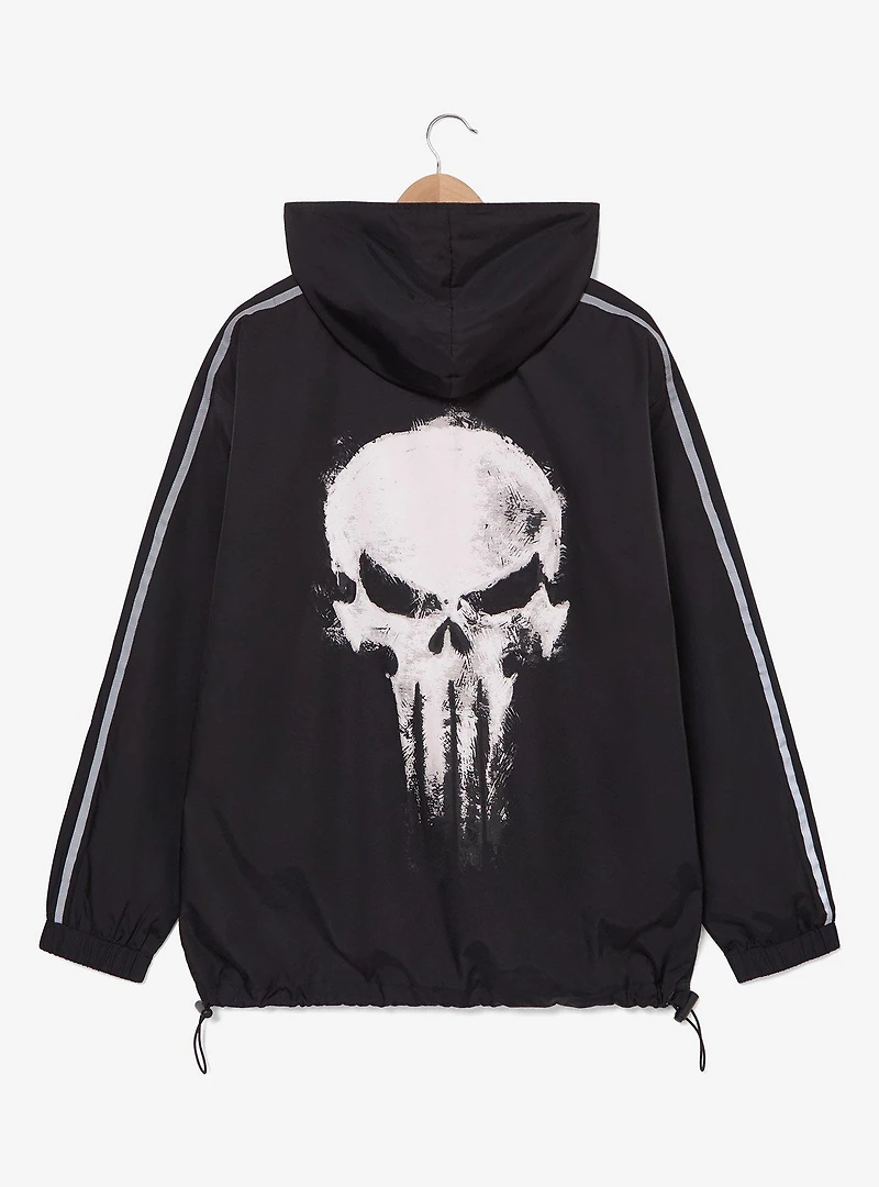 Marvel Punisher Black Windbreaker — BoxLunch Exclusive