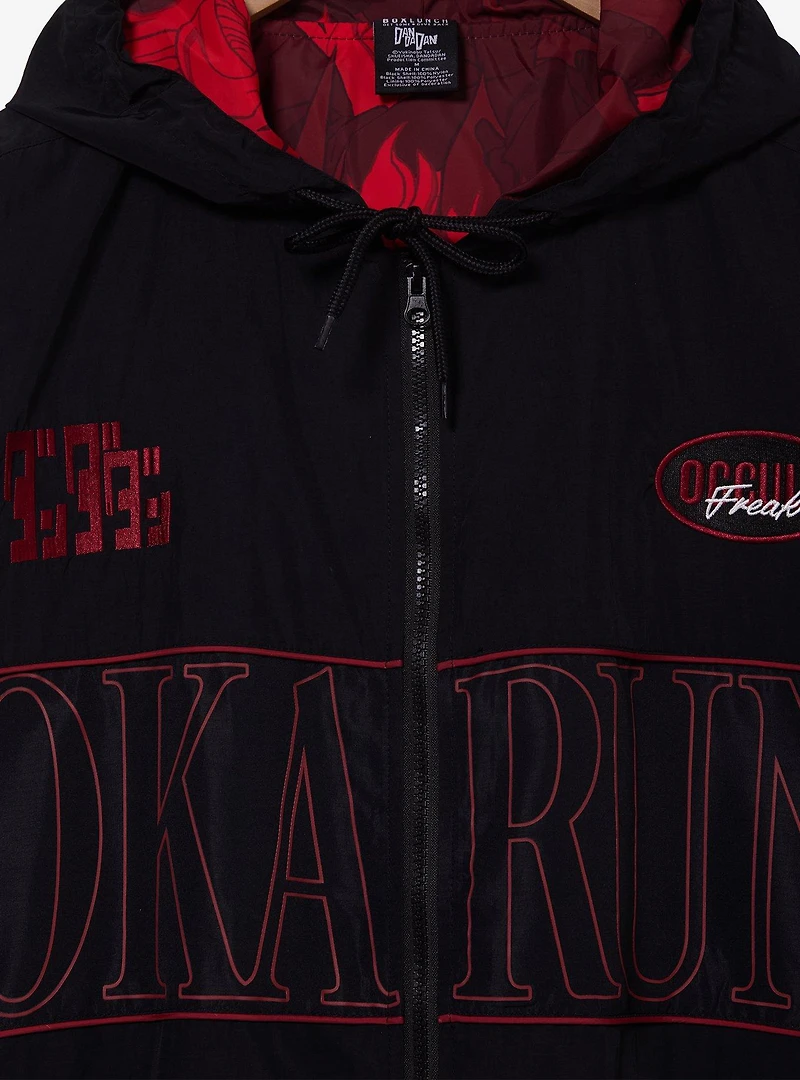 Dadadan Okarun Black & Red Windbreaker — BoxLunch Exclusive