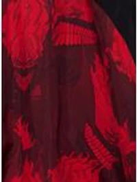 Dadadan Okarun Black & Red Windbreaker — BoxLunch Exclusive