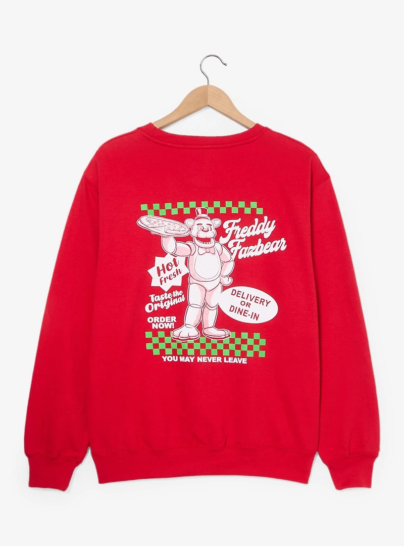 Five Nights at Freddy's Freddy Fazbear Pizza Logo Crewneck - BoxLunch Exclusive