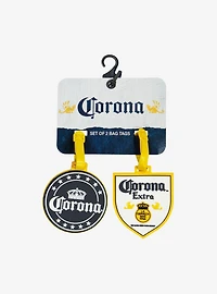 Corona Logo Badge 2-Piece Luggage Tag Set
