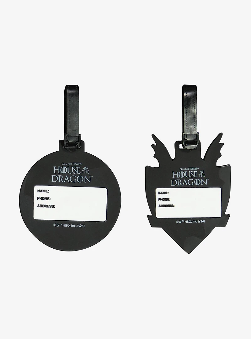 House of the Dragon 2-Piece Luggage Tag Set