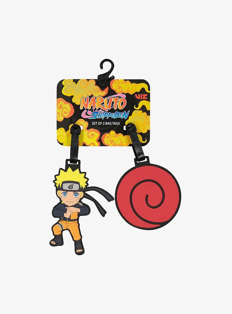 Naruto Uzumaki & Hidden Leaf Cloud 2-Piece Luggage Tag Set
