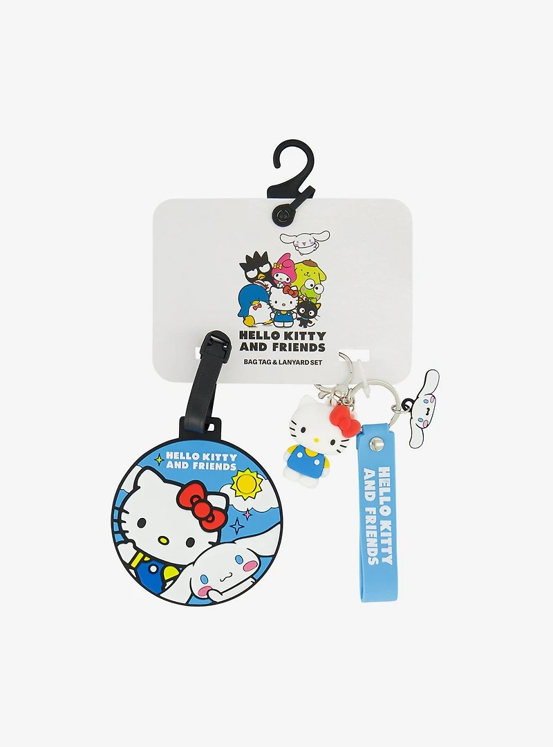 Sanrio Hello Kitty & Cinnamoroll Luggage Tag & Lanyard Set