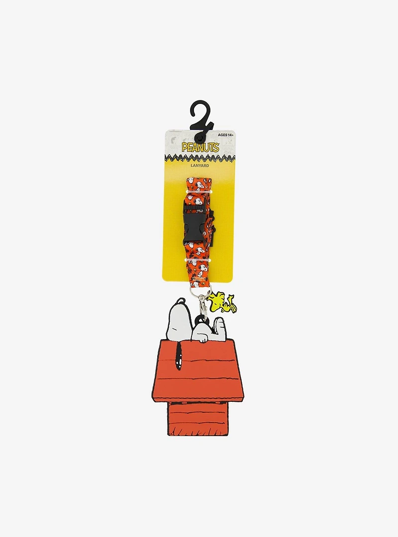 Peanuts Snoopy & Woodstock Doghouse Lanyard