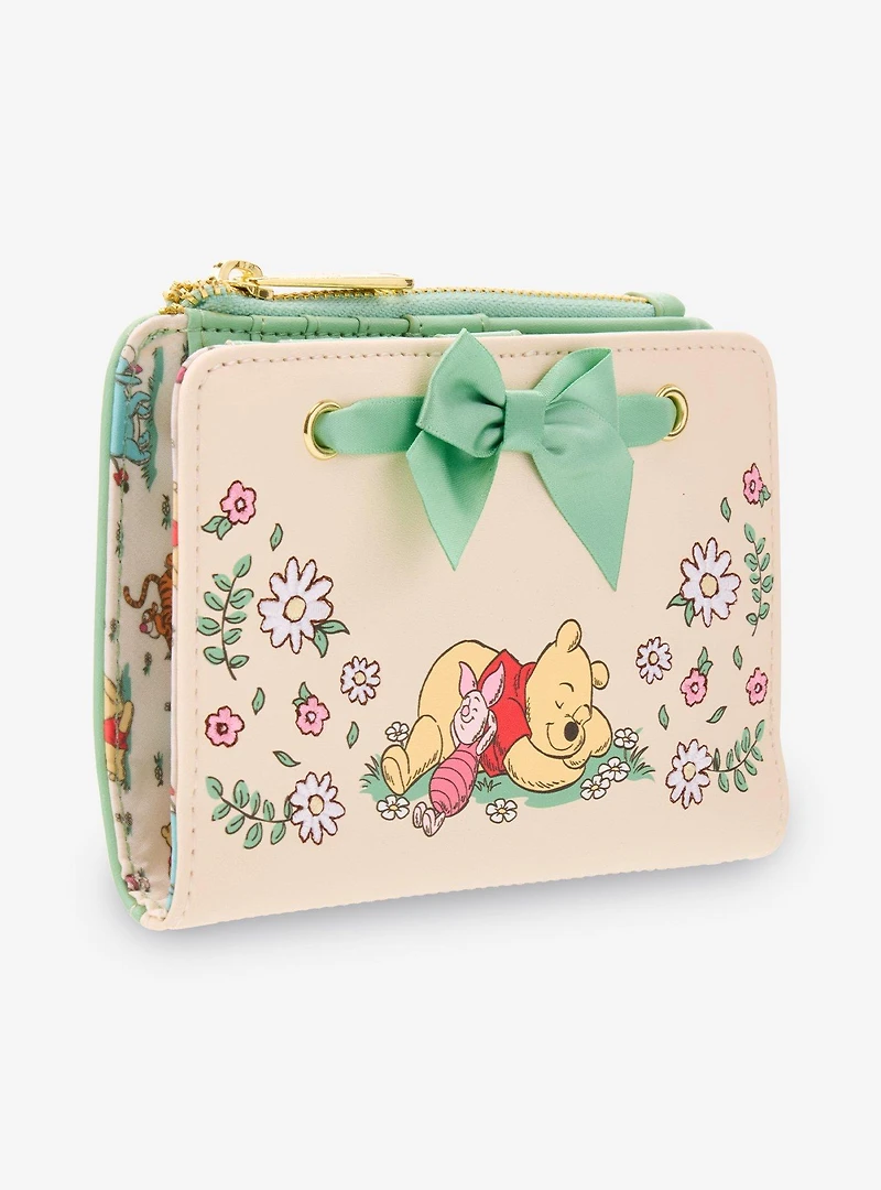 Loungefly Disney Winnie the Pooh Floral Gingham Wallet - BoxLunch Exclusive