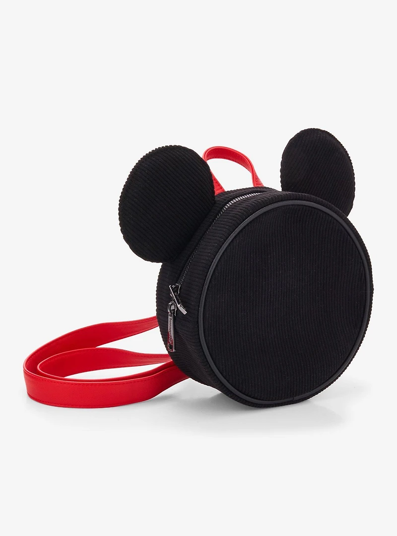 Loungefly Disney Mickey Mouse Corduroy Convertible Mini Backpack - BoxLunch Exclusive