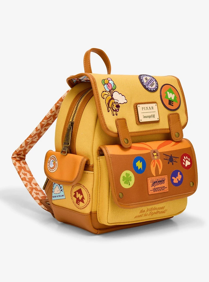Loungefly Disney Pixar Up Patchwork Canvas Min Backpack - BoxLunch Exclusive