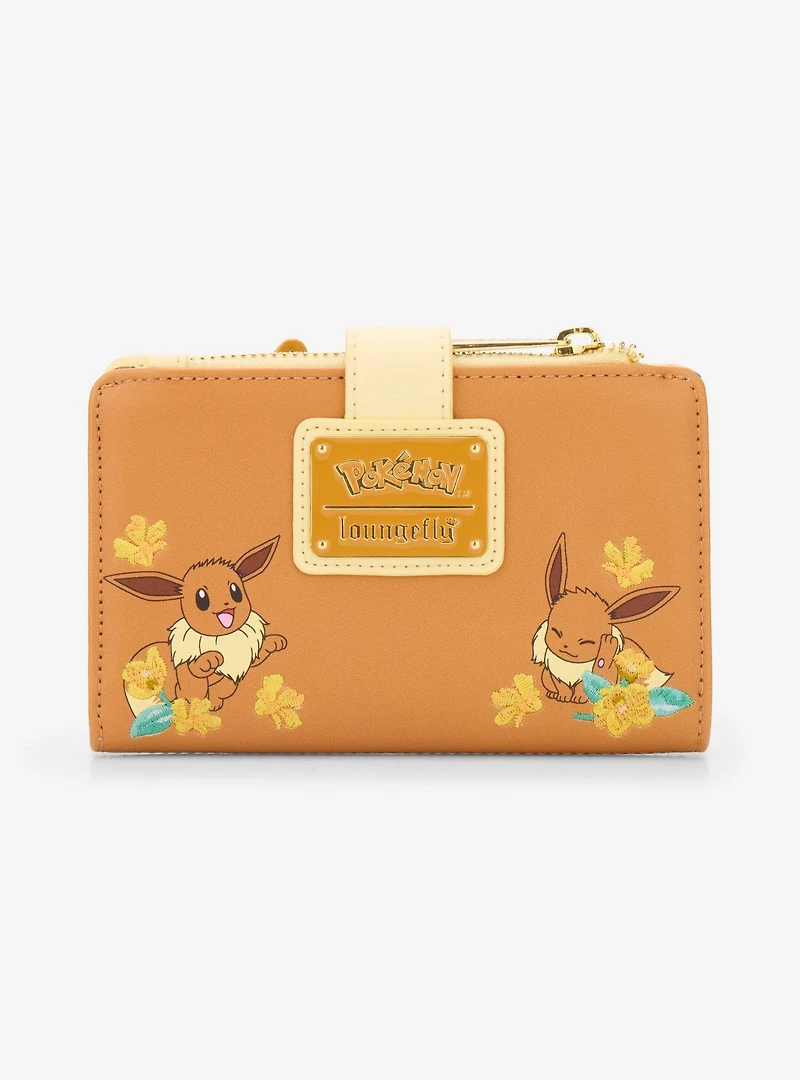 Loungefly Pokémon Eevee Floral Snap Wallet — BoxLunch Exclusive