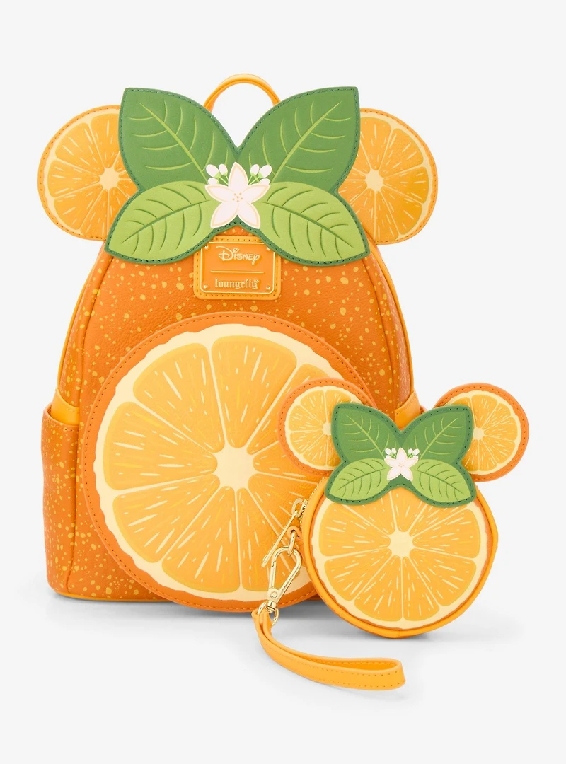 Loungefly Disney Minnie Mouse Orange Ears Orange Scented Mini Backpack - BoxLunch Exclusive