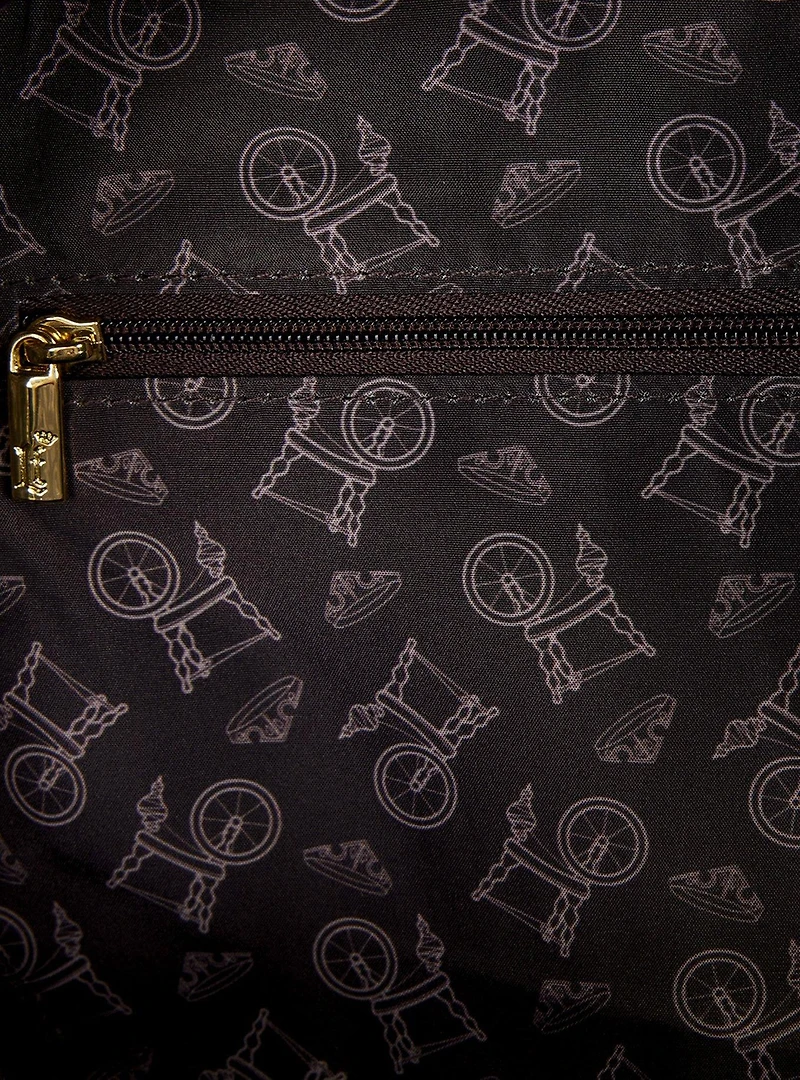 Loungefly Disney Sleeping Beauty Aurora & Maleficent Spinning Wheel Mini Backpack