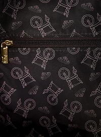 Loungefly Disney Sleeping Beauty Aurora & Maleficent Spinning Wheel Mini Backpack