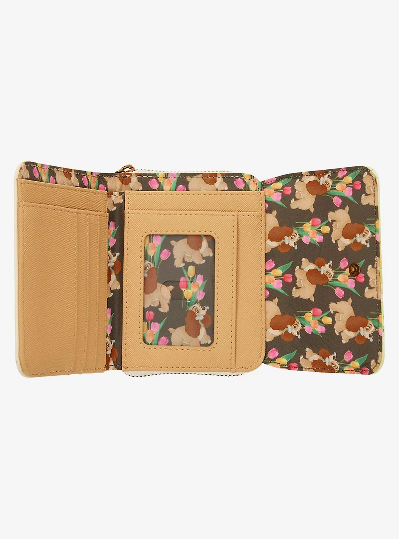 Loungefly Disney Lady and The Tramp Tulips Wallet