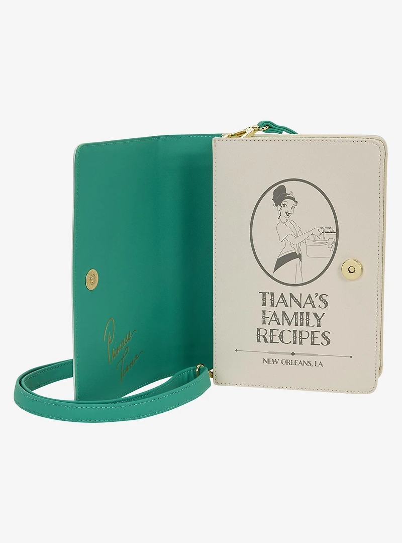 Loungefly Disney The Princess And The Frog Tiana Recipe Book Crossbody Bag