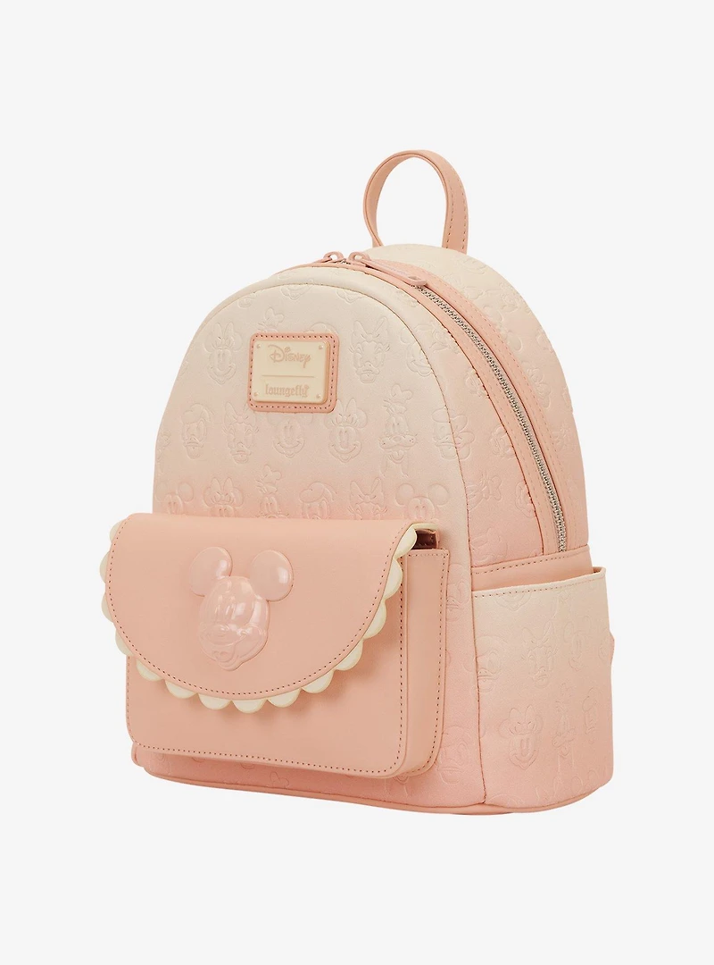 Loungefly Mickey Mouse & Friends Pink Ombré Mini Backpack