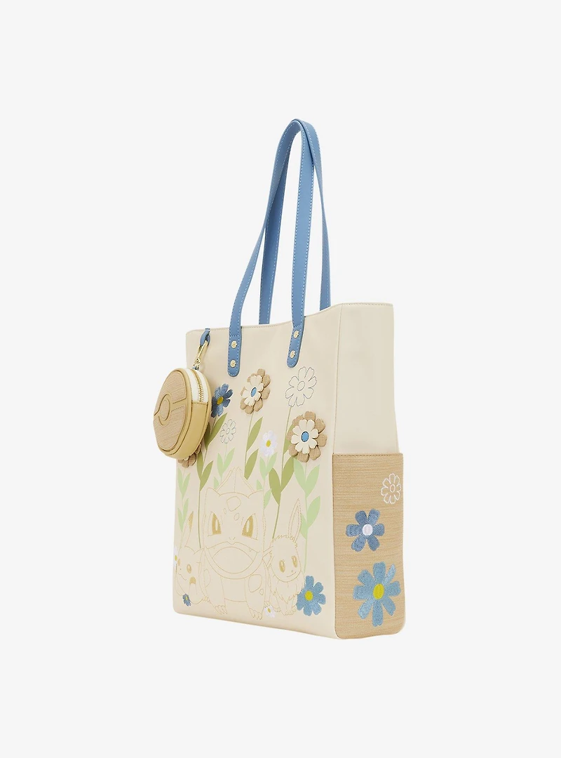 Loungefly Pokémon Floral Tote Bag & Coin Purse