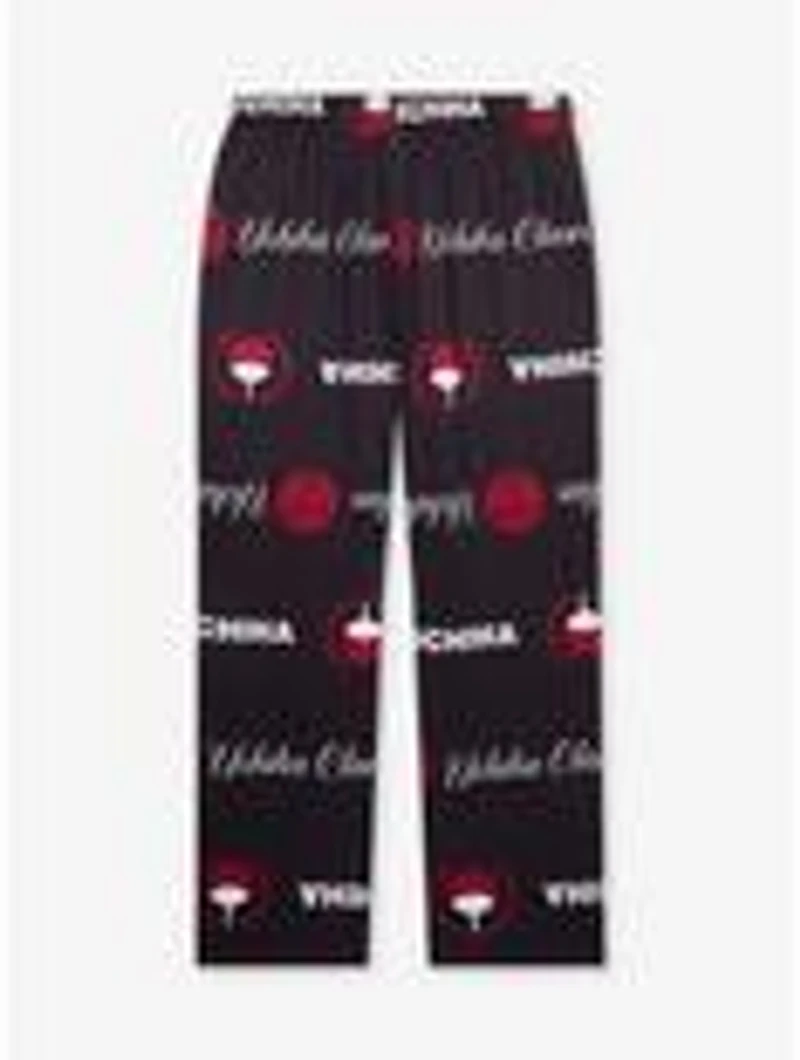 Naruto Shippuden Uchicha Name Allover Print Sleep Pants - BoxLunch Exclusive