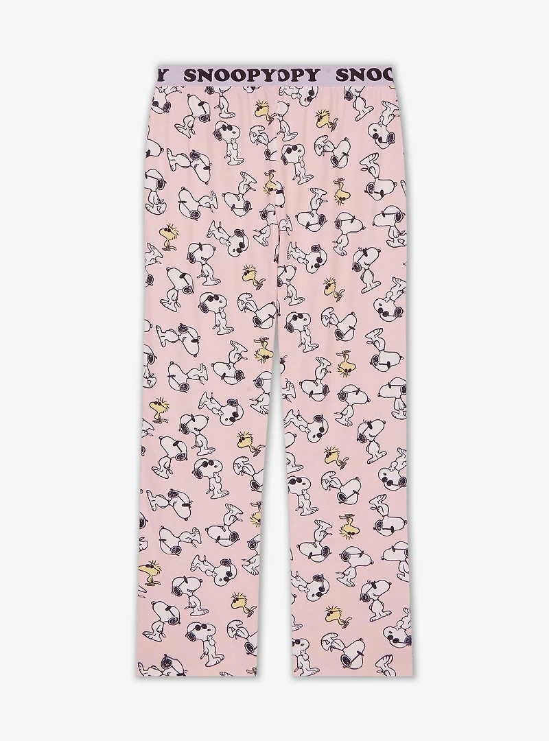 Peanuts Snoopy & Woodstock Sunglasses Women's Sleep Pants