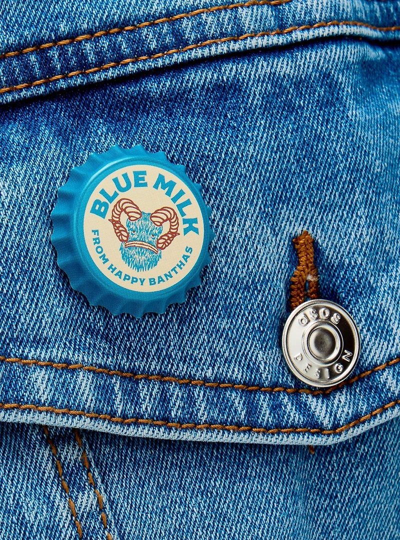 Star Wars Blue Milk Bottle Cap Button Pin
