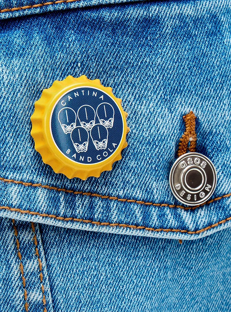 Star Wars Cantina Band Cola Bottle Cap Button Pin