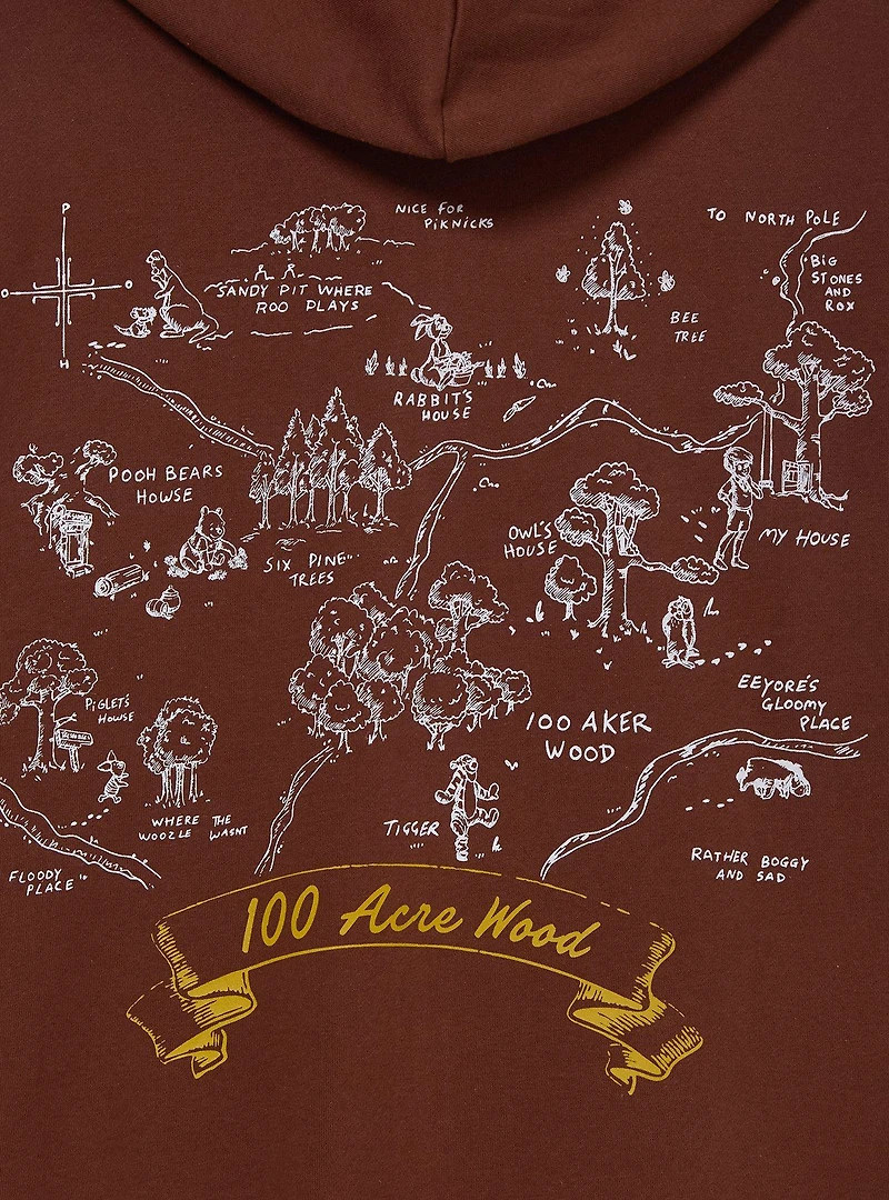 Disney Winnie the Pooh Hundred Acre Wood Zippered Hoodie — BoxLunch Exclusive